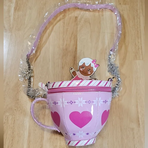New✨️Heart Teacup Hot Cocoa Purse - Picture 2 of 12